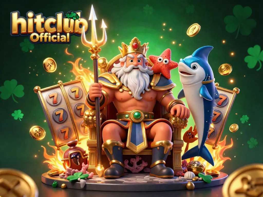 Spin and win at hitclub Official with vibrant slot reels and treasure-inspired theme.