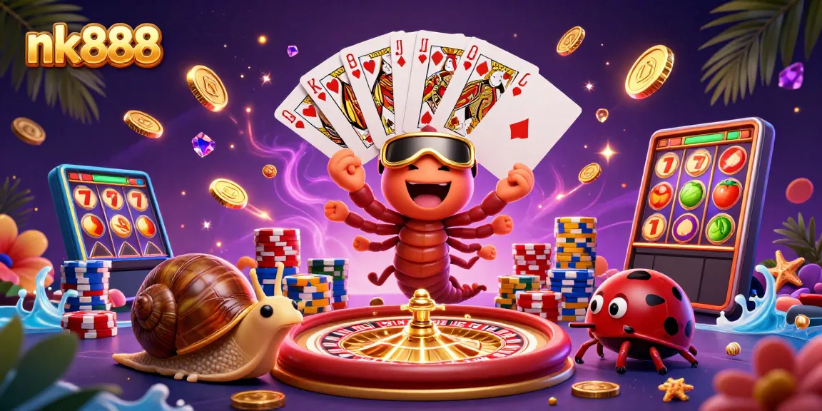 Engage with nk888's thrilling online casino experience featuring a unique dealer and exciting gameplay elements.