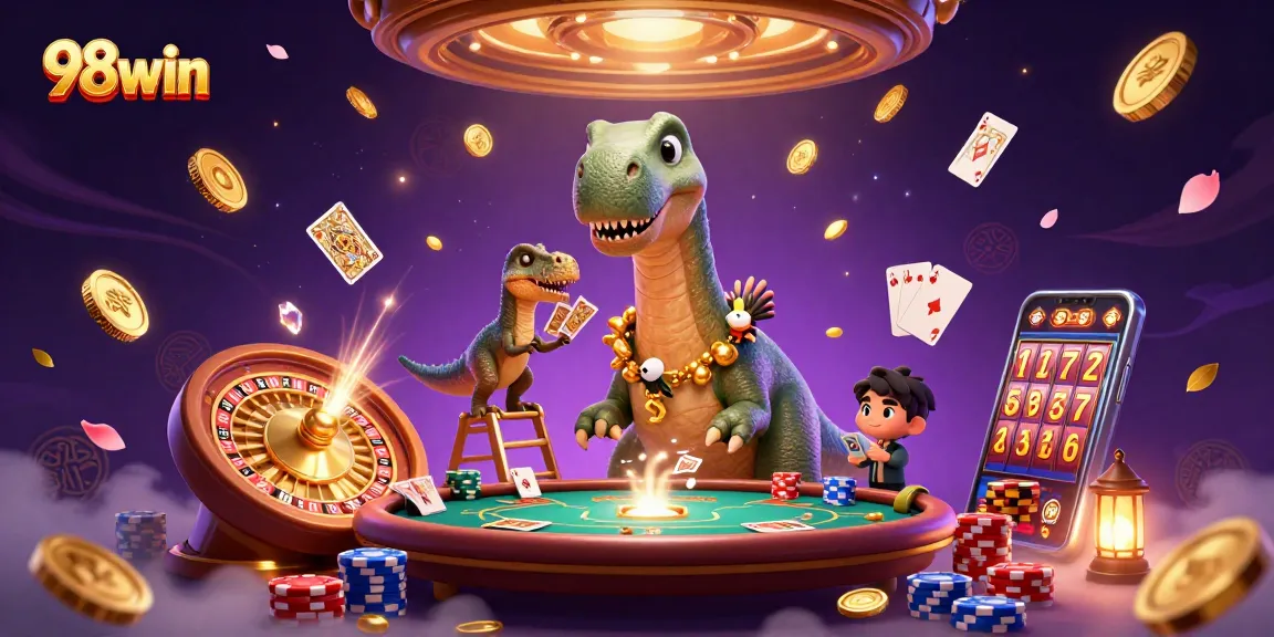 Experience the excitement of 98win with thrilling card games and vibrant casino visuals.