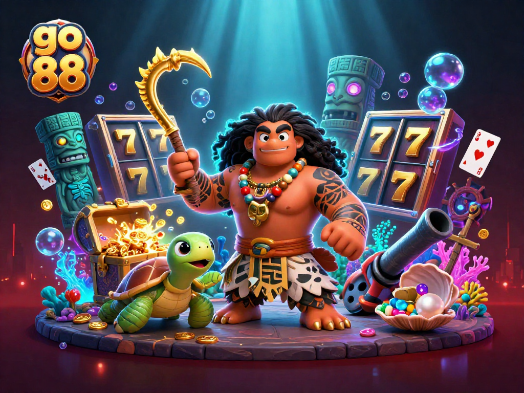 Engage with go 88's vibrant casino experience filled with thrilling slot games and dynamic characters.