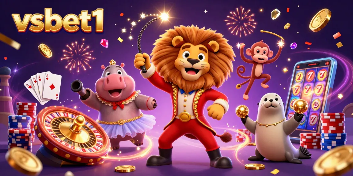 Experience thrilling casino gameplay with the vsbet1 circus characters and vibrant game elements.