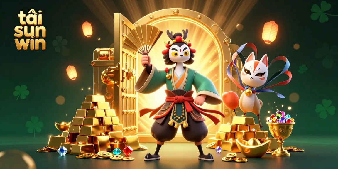 Engage with exciting games at tải sun win featuring vibrant 3D kabuki characters and golden treasures.