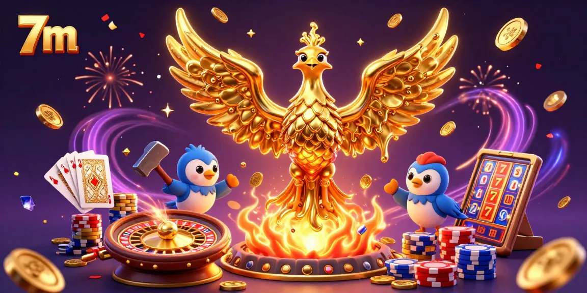 Experience thrilling betting dynamics with 7m’s sports and casino highlights in a vibrant 3D scene.