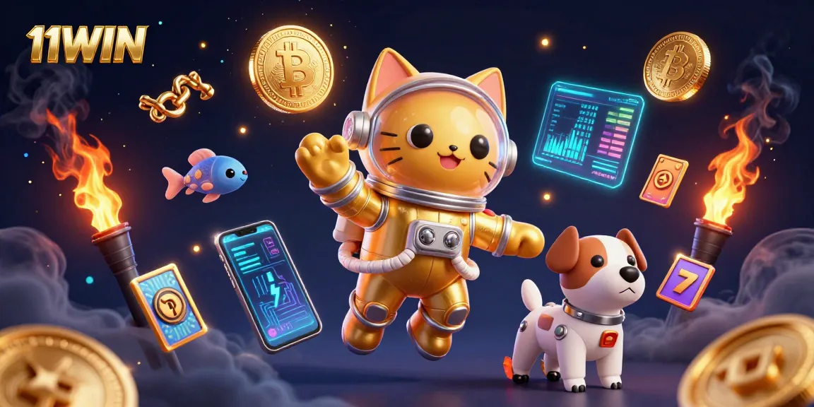 Engage with the exciting world of 11WIN through a captivating casino space adventure.