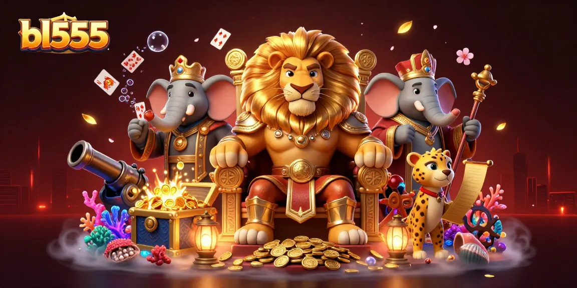 Experience thrilling gameplay with bl555 as the fierce lion king rules the casino kingdom.