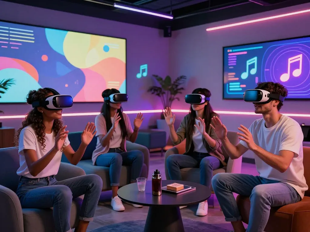 Interactive scene showcasing the potential of sex ai in enhancing human connection through virtual experiences.