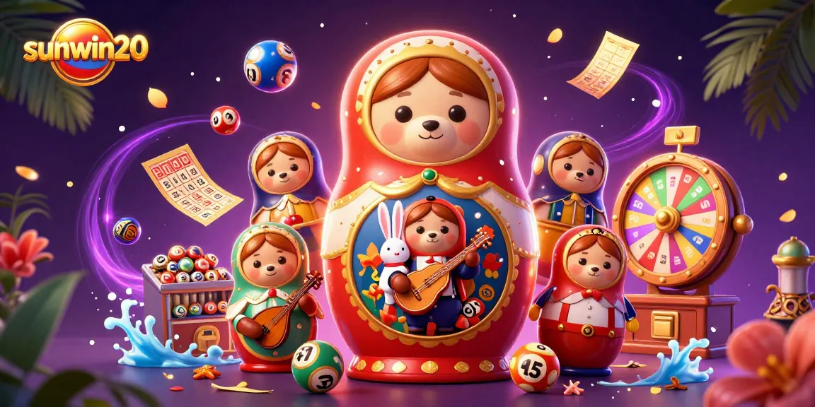 Experience the excitement of lottery wins with sunwin20, featuring lively characters and dynamic casino elements.