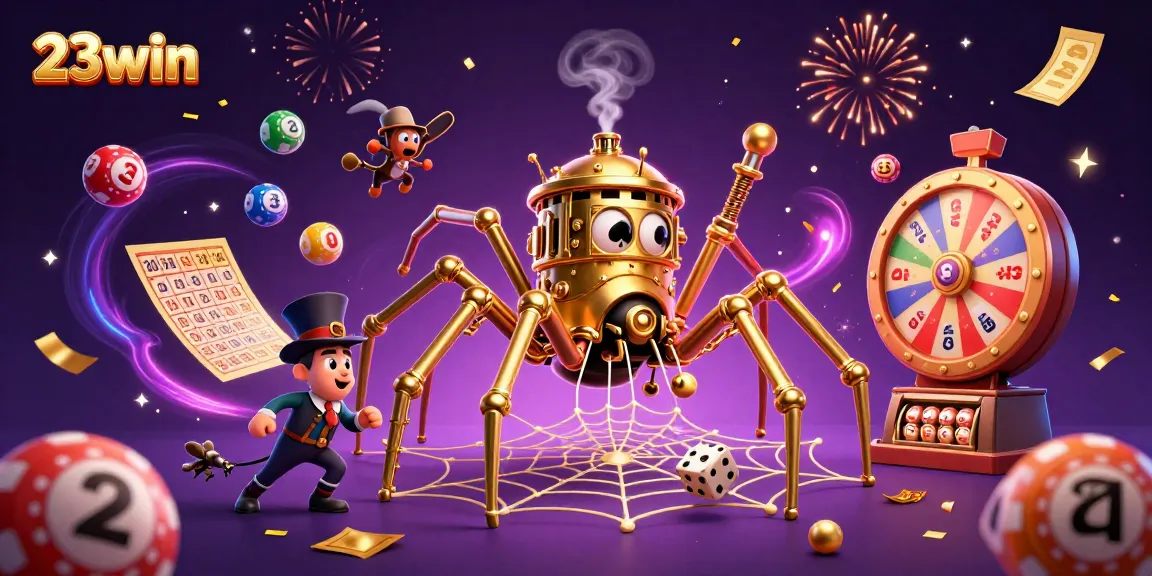 Catch excitement at 23win with a vibrant casino scene full of engaging characters and dynamic game elements.