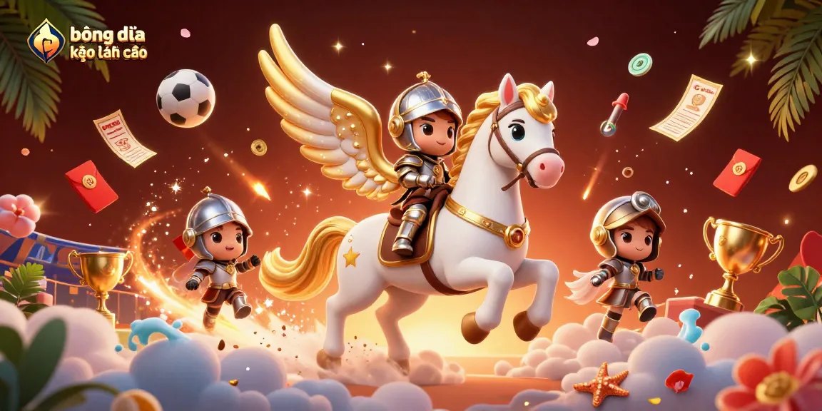 Bet on bóng đá kèo nhà cái with our dynamic sports betting illustration featuring exciting game elements.
