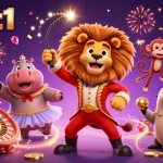 Experience thrilling casino gameplay with the vsbet1 circus characters and vibrant game elements.