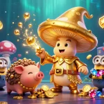 Win big at net88 with the magical golden mushroom wizard channeling treasure and adventure!