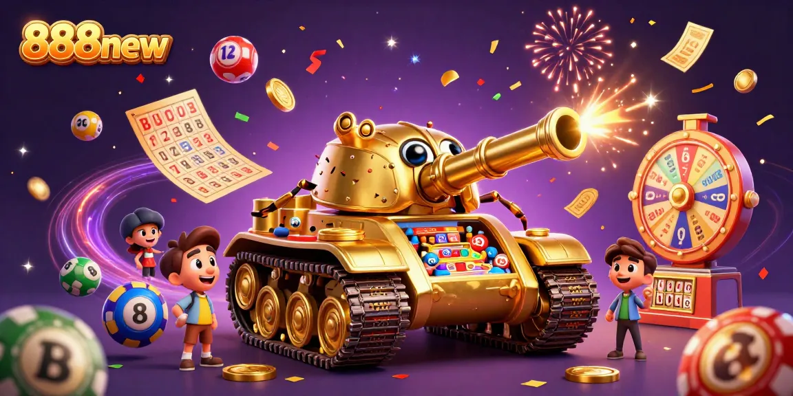 Experience thrilling gaming action at 888new with an exciting golden beetle tank casino scene filled with fun.