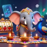 Bet on slot games featuring 88vv-themed characters in a vibrant, festive 3D illustration.